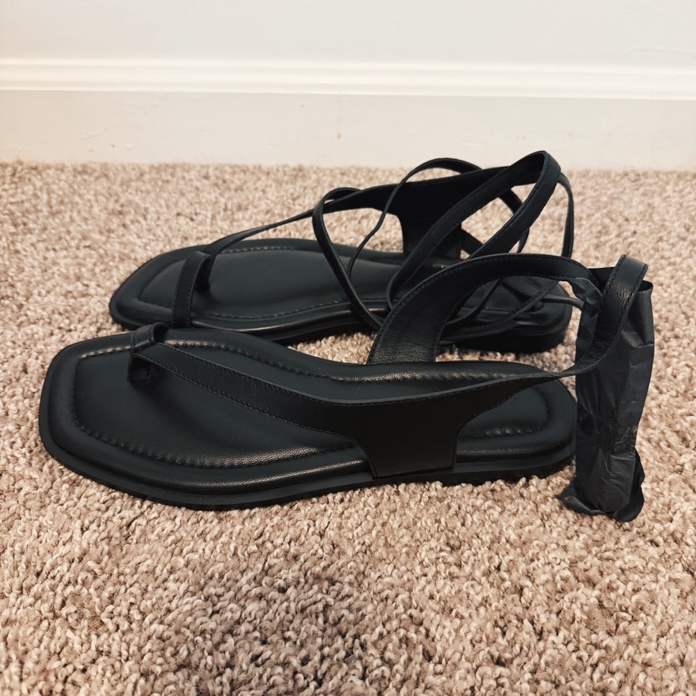 NEW A. Emery Heidi Leather Sandals